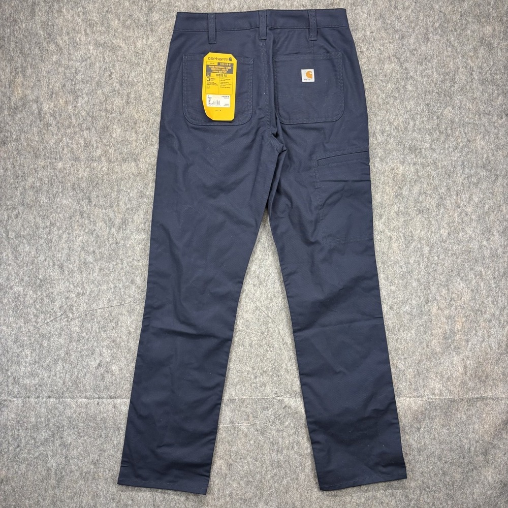 Carhartt Rugged Professional Flex Loose Fit Canvas Work Pants Women's 2 Blue New - Picture 1 of 14
